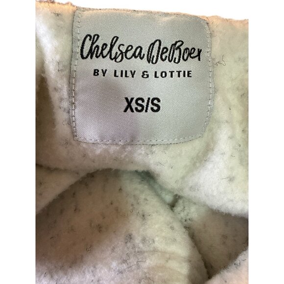 Chelsea Deboer White Fleece Sweatshirt Free People White/Black Size XS/S EUC - Picture 6 of 7